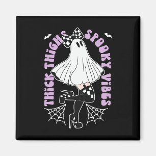 Aimant Épais Cubes Vibes Éffrayantes Cute Ghost Halloween
