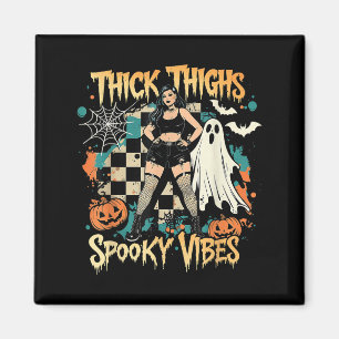 Aimant Épais Cuirs Soky Vibes Drôle Fantôme Halloween