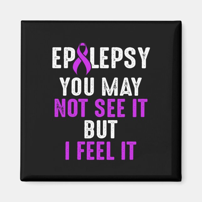 Aimant Epilepsy Awareness See Epileptic Warrior Survivor  (Devant)