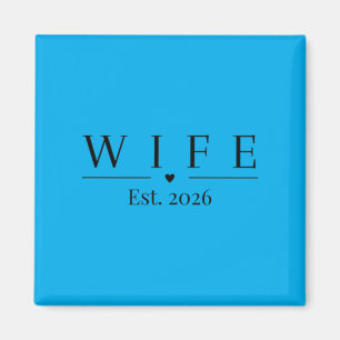 Aimant Épouse 2026 Mariée M Et Mme Mariage Lune de Miel