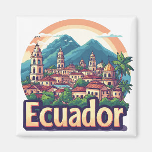 Aimant Équateur Amérique du Sud Souvenir 🗺️