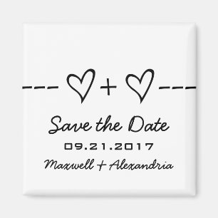 Aimant Équation Coeur d'ébène Enregistrer l'aimant Date