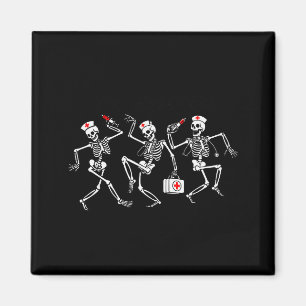 Aimant Équipage Boo Boo Squelette de Danse Drôle Infirmiè