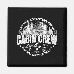 Aimant Équipage de cabine avant de faire la fête de bache