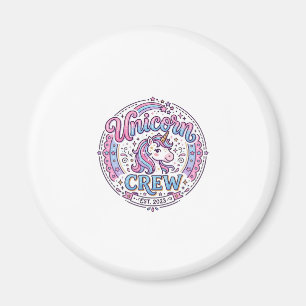 Aimant Équipage de licorne impression ludique à la demand