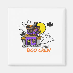 Aimant Équipage Little Boo Halloween Dessiné à la Main