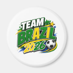 Aimant ÉQUIPE BRÉSIL 2026 Fan   Brésilien Ma