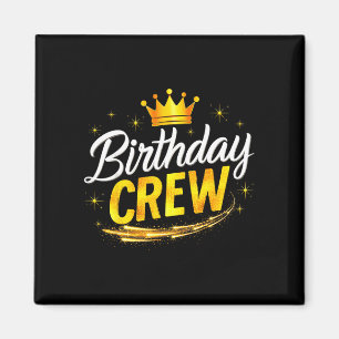 Aimant Équipe d'anniversaire drôle fête d'anniversaire fi