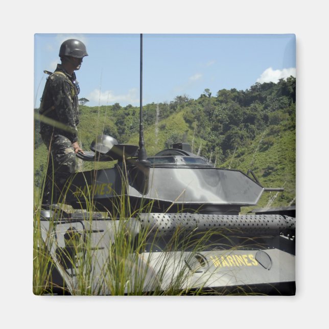 Aimant Équipe d'atterrissage du bataillon maritime des Ph (Devant)