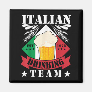 Aimant Équipe de boisson italienne Boire de bière hommes