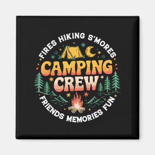 Aimant Équipe de camping Famille Groupe d'amis correspond
