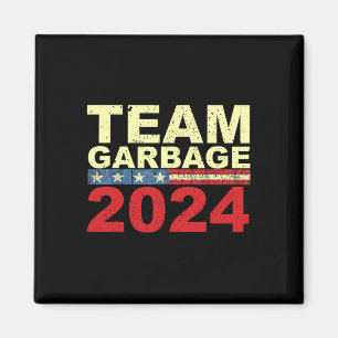 Aimant Équipe De Garbage Pour Trump Élections 2024 Vote D