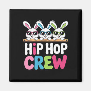 Aimant Équipe de hip hop Bunny Squad ambiance de fête de