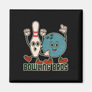 Aimant Équipe de ligue de quilles Bowling Bros Alley Byll