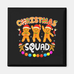 Aimant Équipe de Noël Drôle de Xmas Gingerbread Famille M