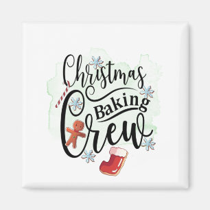 Aimant Équipe de pâtisserie de Noël