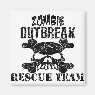 Aimant Équipe de secours de manifestation de zombi