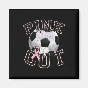 Aimant Équipe de soccer Pink Out Mois de la sensibilisati