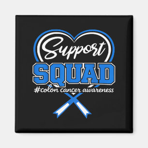 Aimant Équipe de soutien au cancer du côlon sensibilisati