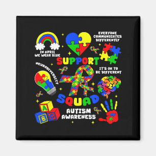 Aimant Équipe de soutien pièces de puzzle de sensibilisat