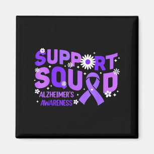 Aimant Équipe de soutien sensibilisation alzheimer fin vi