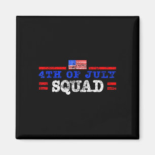 Aimant équipe du 4 juillet cool crew patriotique hommes f
