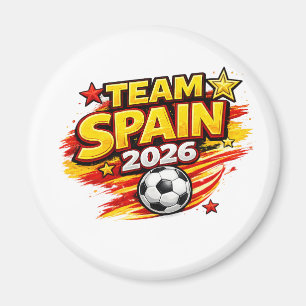 Aimant ÉQUIPE ESPAGNE 2026 Fan   Espagne Foot Patriotique