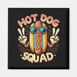 Aimant Équipe Hot Dog Squad Hot Dog Stand Team Hotdog Cre