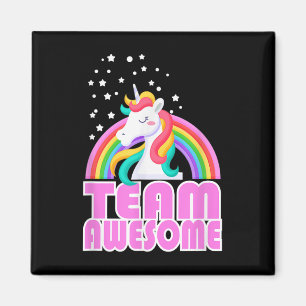Aimant Équipe Licorne Incroyable Arc-en-ciel Jga Mariée E