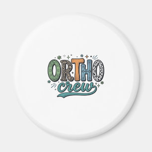 Aimant Équipe Ortho Vintage Équipe Dentaire Vector Design