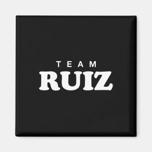Aimant Équipe Ruiz Nom de famille personnalisé Mariée Mar