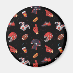 Aimant Équipement sportif de football avec Motif aliment