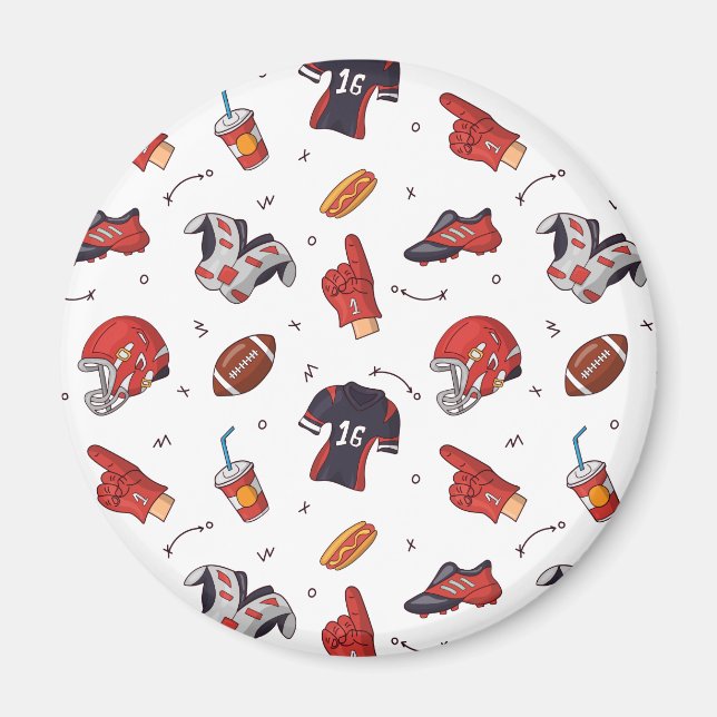 Aimant Équipement sportif de football avec Motif alimenta (Devant)