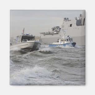 Aimant Équipes de la garde côtière et du service de polic