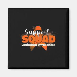 Aimant Équipes de soutien ruban orange leucémie cancer