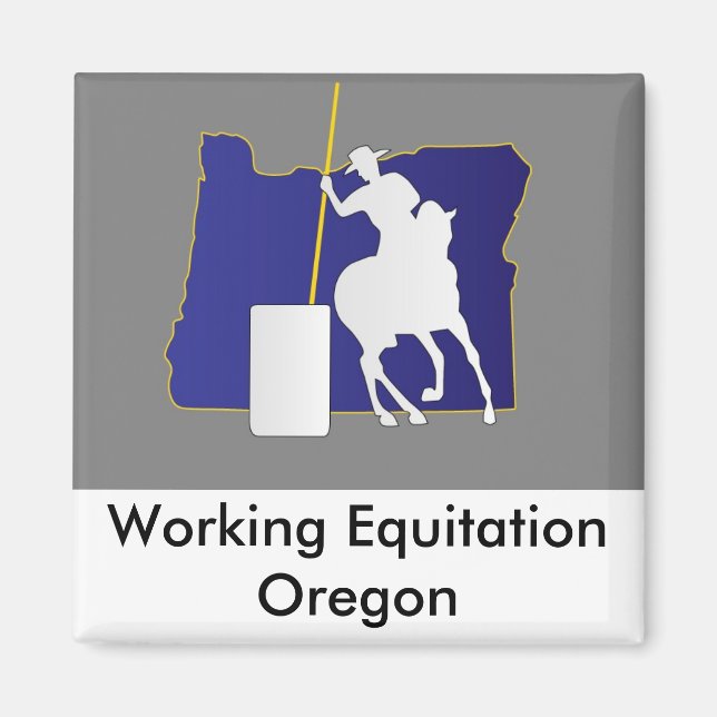 Aimant : Equitation de travail Oregon (Devant)