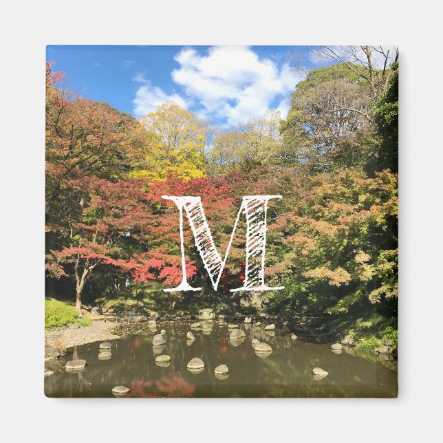 Aimant Érables colorés par Étang (Devant)