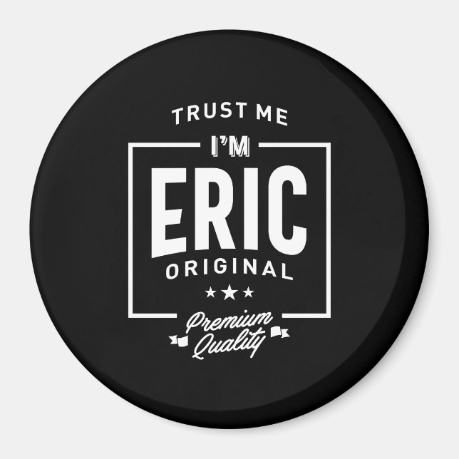 Aimant Eric Nom personnalisé Cadeau Anniversaire (Devant)