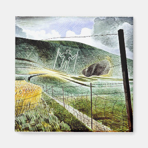 Aimant Eric Ravilious - The Wilmington Giant, fine art