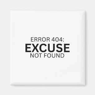Aimant Erreur 404 Excuse Non Trouvée Machine à Écrire Min