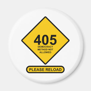 Aimant Erreur 405 : Méthode Démocratique Non Autorisée