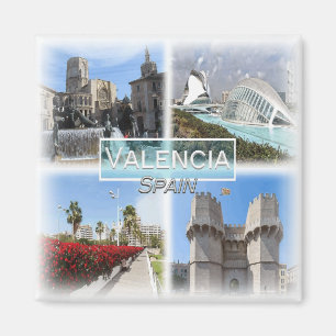 Aimant ES0151 Europe, Espagne, Valence, Fridge