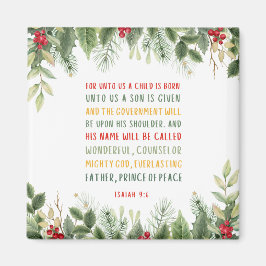 Aimant Ésaïe 9:6 Pour nous un enfant est né Noël