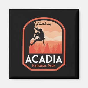 Aimant Escalade de rochers dans le parc national d'Acadia