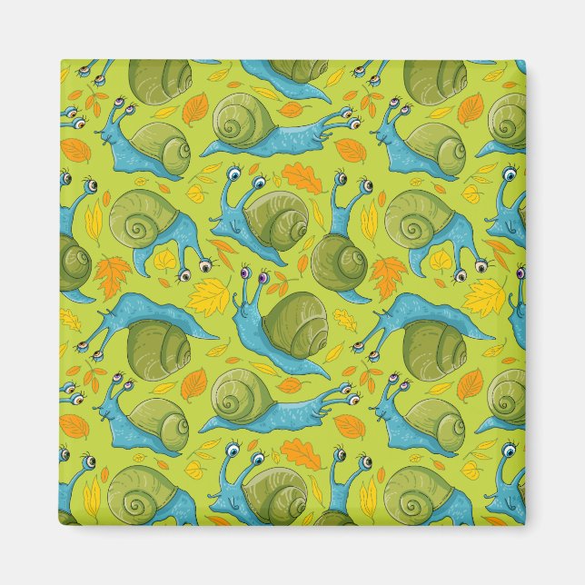 Aimant Escargots d'automne (Devant)