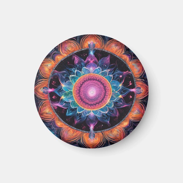 Aimant Espace coloré Mandala (Devant)