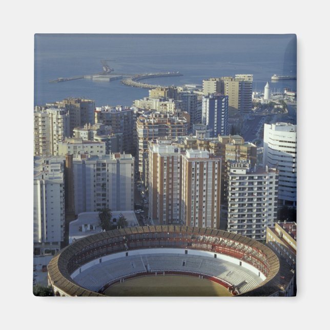 Aimant Espagne, Malaga, Andalousie Vue de Plaza de Toros (Devant)
