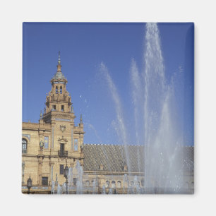 Aimant Espagne, Séville, Andalousie Fontaine et ornement