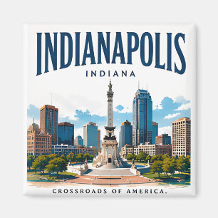 Aimant Esprit de la skyline d'Indianapolis