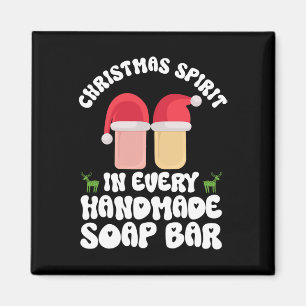 Aimant Esprit de Noël dans chaque savon fait main R - Sav